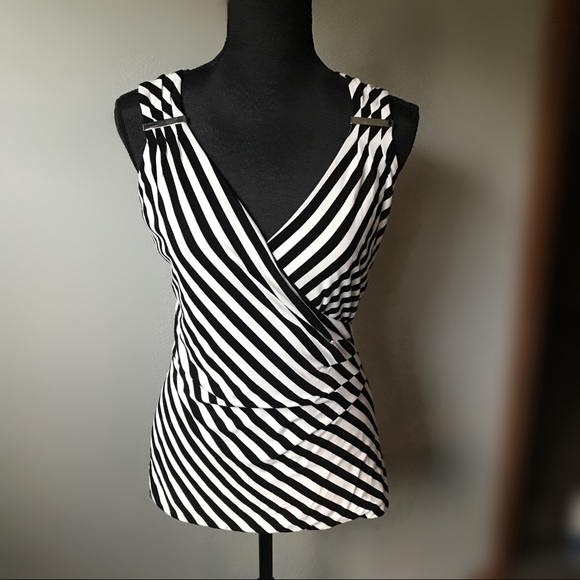 White House Black Market Tops - 〰️White House Black Market Black&White striped top